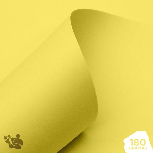 Papel Offset Colorido 180g A4 (amarelo) 100 Folhas - Supplies Imagem de Papel Offset Colorido 180g A4 (amarelo) 100 Folhas