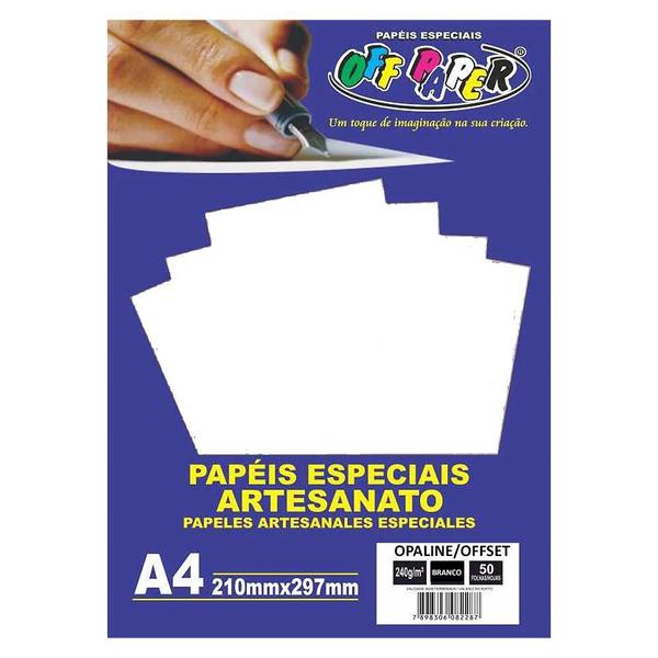 Imagem de Papel Opaline Offset 240g 50 Folhas