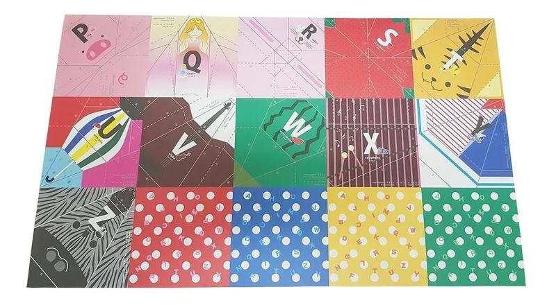 Papel Para Dobradura Origami Alfabeto Em Inglês 15cm 30 fls - EHIME SHIKO Imagem de Papel Para Dobradura Origami Alfabeto Em Inglês 15cm 30 fls
