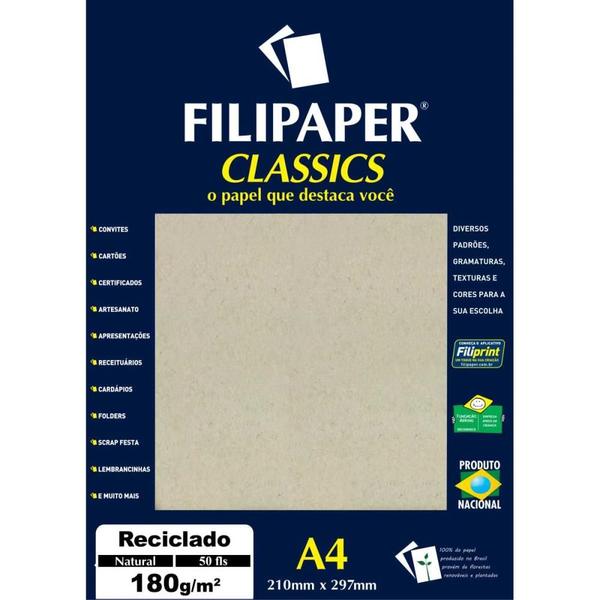 Imagem de Papel para Impressao Reciclado Natural A4 180GR.