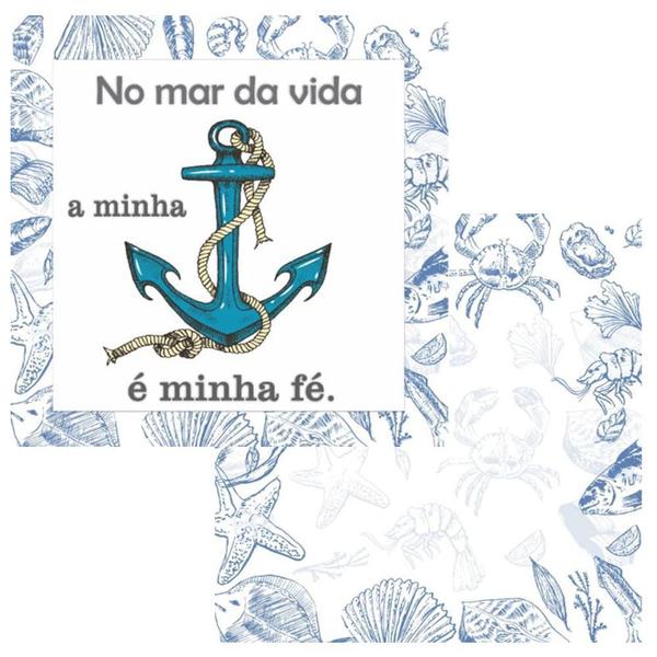 Papel para Scrapbook OPA 15 x15 cm Opacard 2784 Náutico 2 Imagem de Papel para Scrapbook OPA 15 x15 cm Opacard 2784 Náutico 2