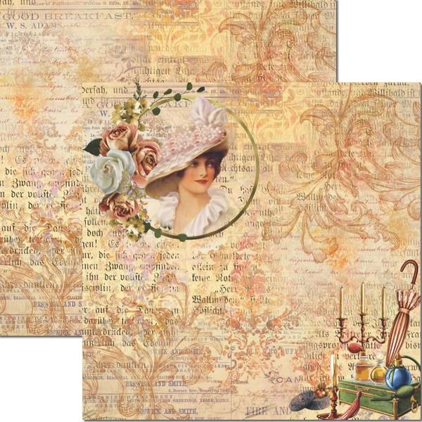 Imagem de Papel para Scrapbook Sandra Família Arte Fácil Lady 3 - SC-781