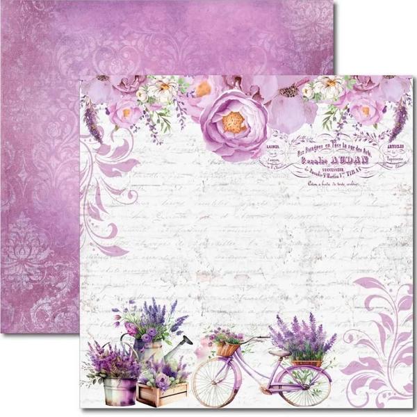 Imagem de Papel para Scrapbook Sandra Família Arte Fácil Lavanda 1 - SC-855