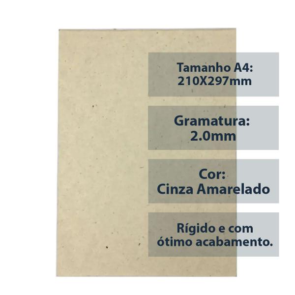 Imagem de Papel Paraná para Cartonagem 2,0mm A4 10 un