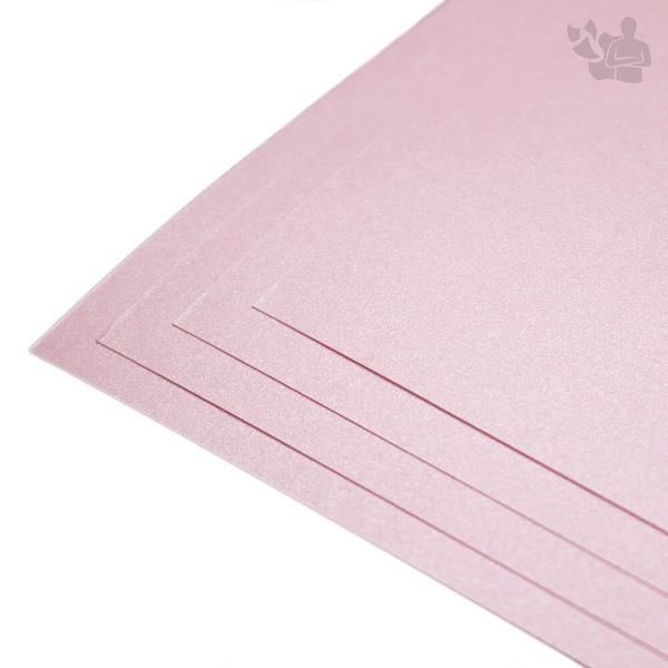 Imagem de Papel Perolizado 180g A4 (Rosa Pétala) 10 Folhas