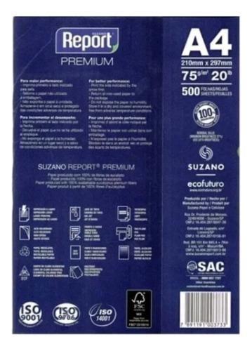 Imagem de Papel report a4 premium promocional 500 folhas cor branca -  suzano