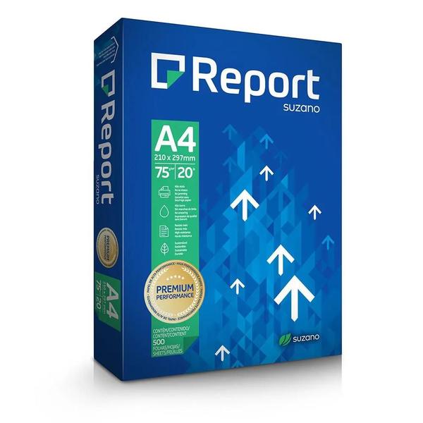 Papel Report Sulfite Resma com 500 Folhas A4 Folha Ofício Para Impressão Imagem de Papel Report Sulfite Resma com 500 Folhas A4 Folha Ofício Para Impressão