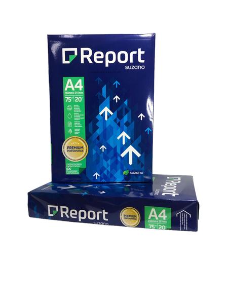 Papel Report Sulfite Resma com 500 Folhas A4 Folha Ofício Para Impressão Imagem de Papel Report Sulfite Resma com 500 Folhas A4 Folha Ofício Para Impressão