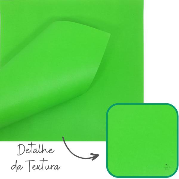 Imagem de Papel Scrapbook Cartonagem Escovado 30,5x30,5cm Verde Neon