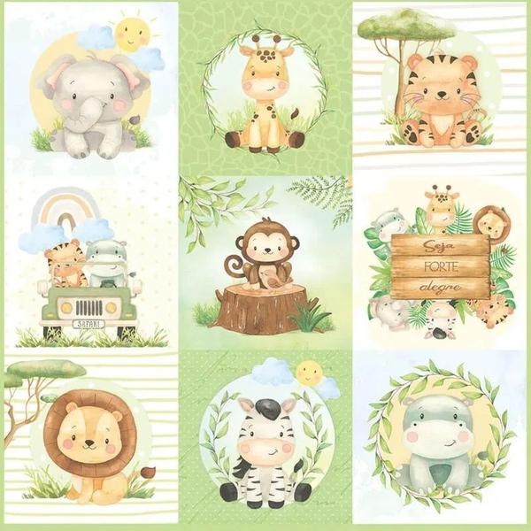 Imagem de Papel Scrapbook Dupla Face Safari Cards Sd-1301 30,5x30,5cm Litoarte