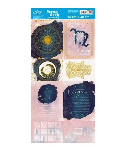 Imagem de Papel Scrapbook Signo Virgem Sdh-006 15x29,5cm Litoarte