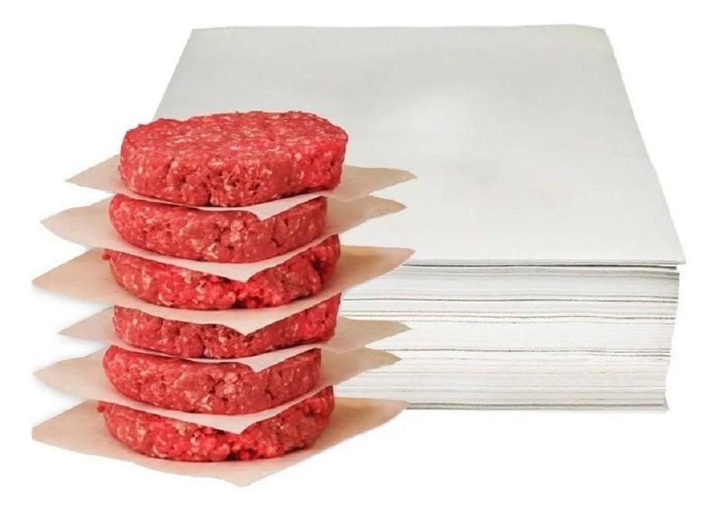 Imagem de Papel Separador Hamburguer Parafinado 14x14 S/furo C/1kg