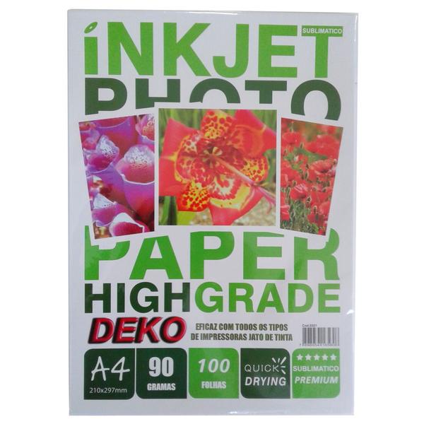 Imagem de Papel Sublimatico Fundo Azul A4 90G 100 Folhas Deko Inkjet