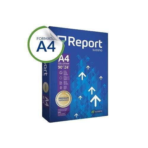 Imagem de Papel Sulfite A4 210x297mm 90g/M² Com 500 Folhas Branco Report