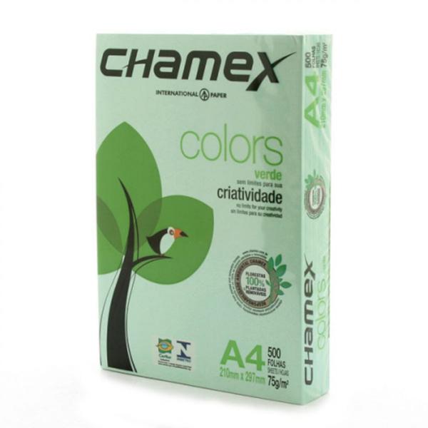 Imagem de Papel sulfite a4 500fls colors verde - chamex