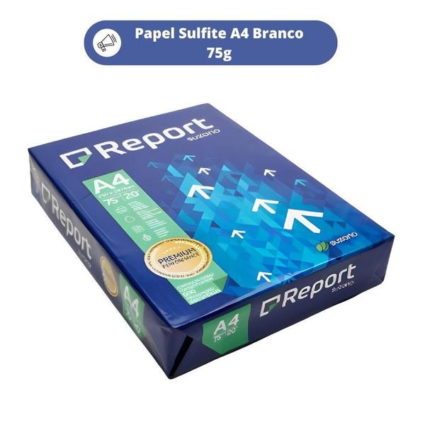 Imagem de Papel Sulfite A4 75G Report Premium 2 Resmas Com 500 Folhas