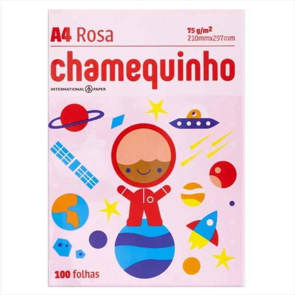 Imagem de Papel sulfite A4 Chamequinho rosa 75G 100 fls