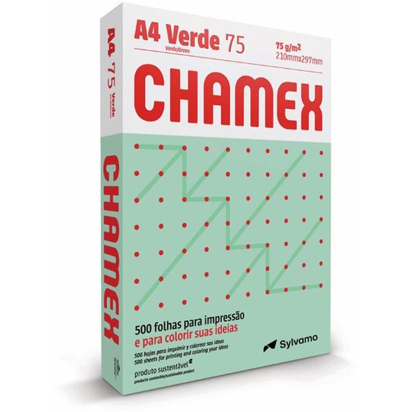 Imagem de Papel Sulfite A4 Chamex Colorido 210x297mm 75g c/ 500 Folhas