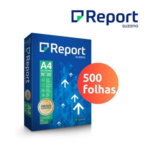 Papel Sulfite Premium A4 75g 500 Folhas Report Cor Branco Imagem de Papel Sulfite Premium A4 75g 500 Folhas Report Cor Branco