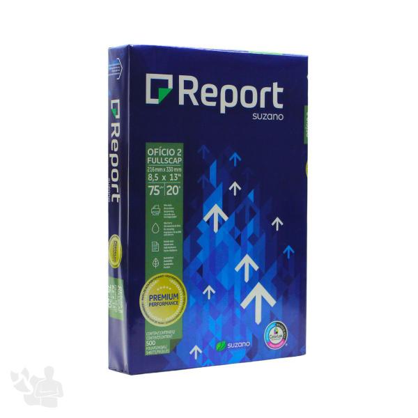 Papel Sulfite Report 75g Ofício 2 (216x330mm) 5000 Folhas - Suzano Imagem de Papel Sulfite Report 75g Ofício 2 (216x330mm) 5000 Folhas