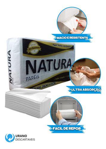 Imagem de Papel Toalha 100% Celulose 500g 1000 Folhas Alta Qualidade