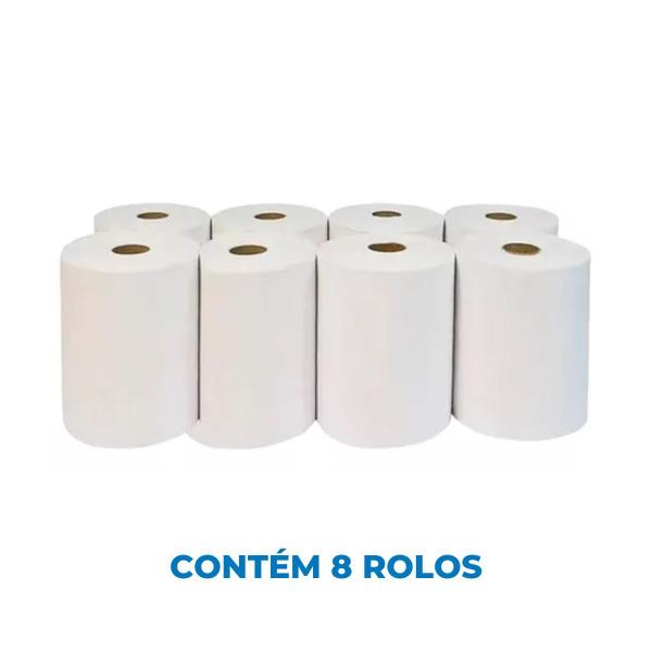 Imagem de Papel Toalha Bobina 20x100 Luxo Dmais com 8 Rolos