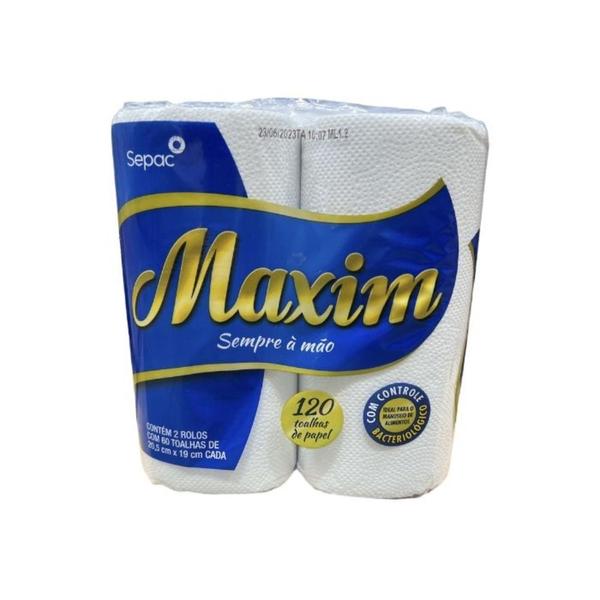 Imagem de Papel Toalha De Cozinha 2x60 Folhas - Maxim