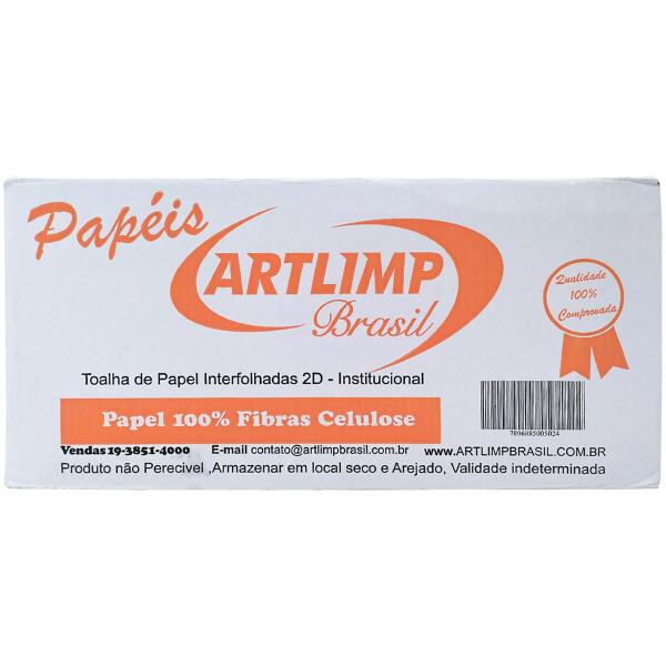 Papel Toalha Interfolha 100% Celulose 4.800 Folhas Artlimp Imagem de Papel Toalha Interfolha 100% Celulose 4.800 Folhas Artlimp