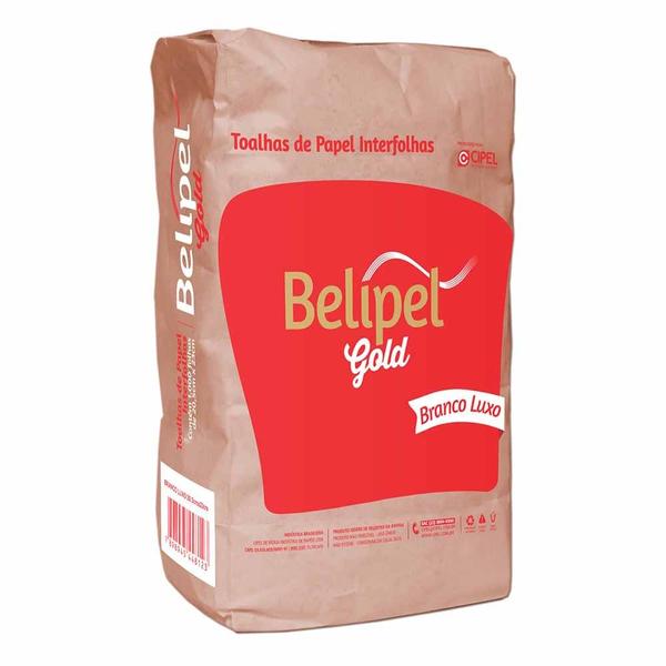 Imagem de Papel Toalha Interfolha Branco 20,5x20 Gold b1 2838 Belipel - 850fls