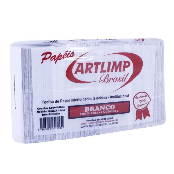 Imagem de Papel Toalha Interfolha Branco Artlimp - 1000 folhas