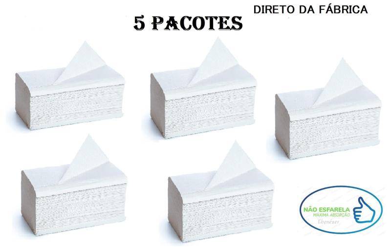 Imagem de Papel Toalha Interfolha Branco Luxo Banheiro 5000 Folhas