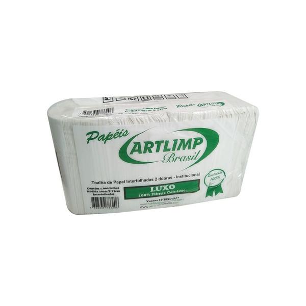 Papel Toalha Interfolha Luxo 1.000 Folhas Artlimp Imagem de Papel Toalha Interfolha Luxo 1.000 Folhas Artlimp