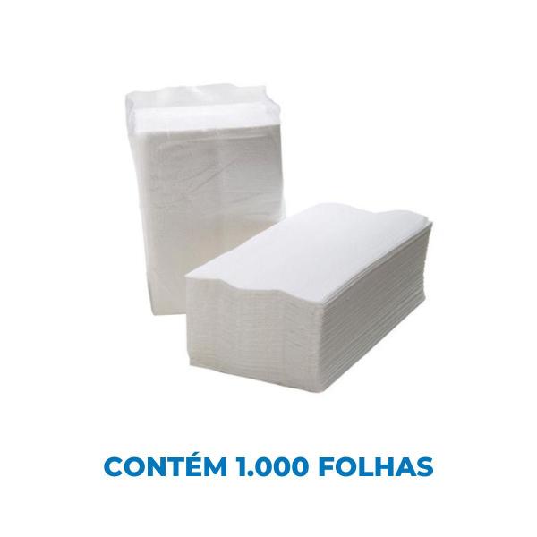 Imagem de Papel Toalha Interfolhado F. Dupla 23x21 100% Cel C/ 1.000 Folhas Novo