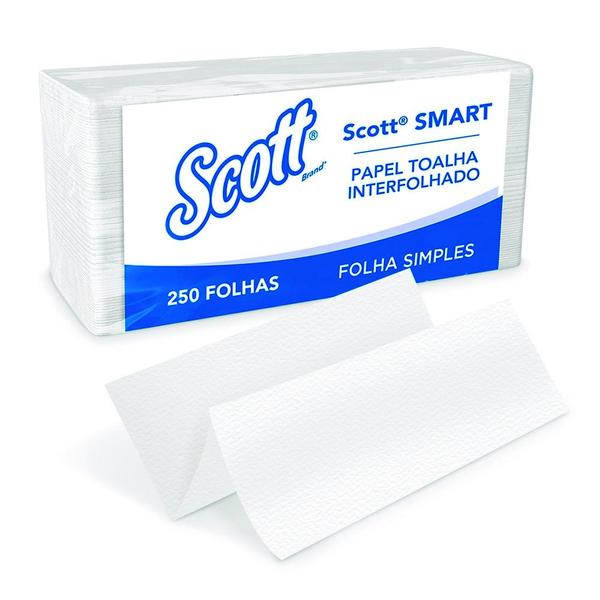 Imagem de Papel toalha interfolhado kimberly clark scott smart c/1000