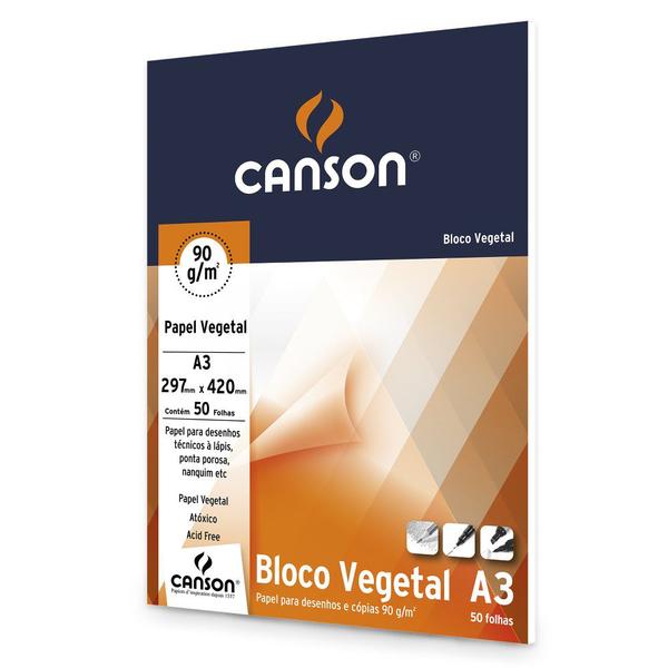 Imagem de Papel Vegetal A3 90 Gramas Com 50 Canson