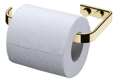 Imagem de Papeleira De Parede Banheiro Porta Papel Higiênico Dourado