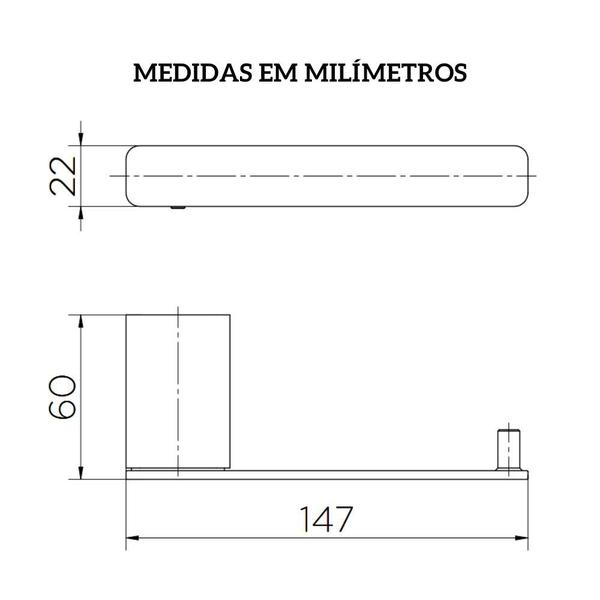 Papeleira Docol Flat Cromado Imagem de Papeleira Docol Flat Cromado