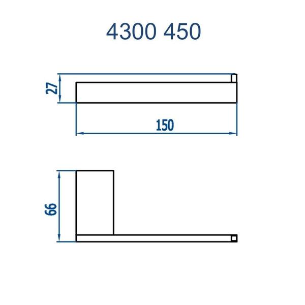 Imagem de Papeleira Horus 450 4300 Cromada Fani Metais