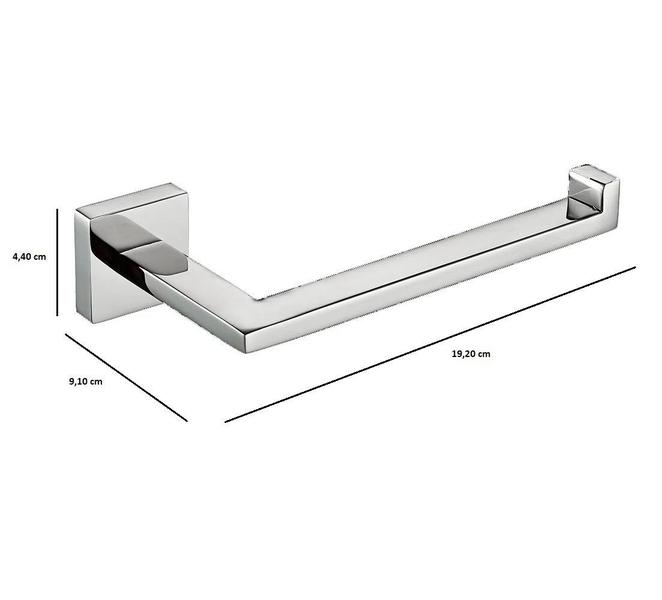 Imagem de Papeleira papel higiênico italy line banheiro eterna inox polido