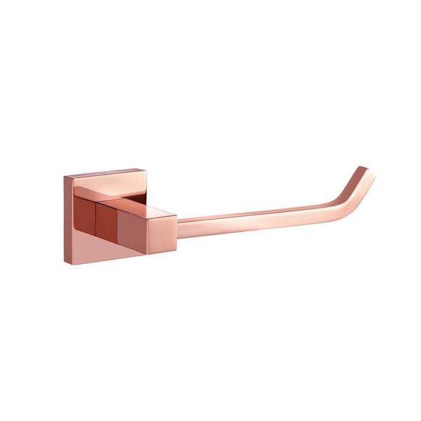 Imagem de Papeleira para banheiro super luxo latão maciço rose gold