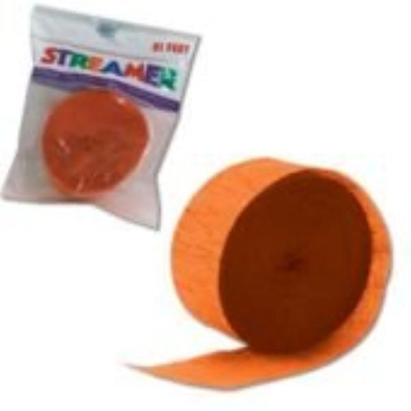 Imagem de Paper Crepom Streamer Unique Premium Orange 25m