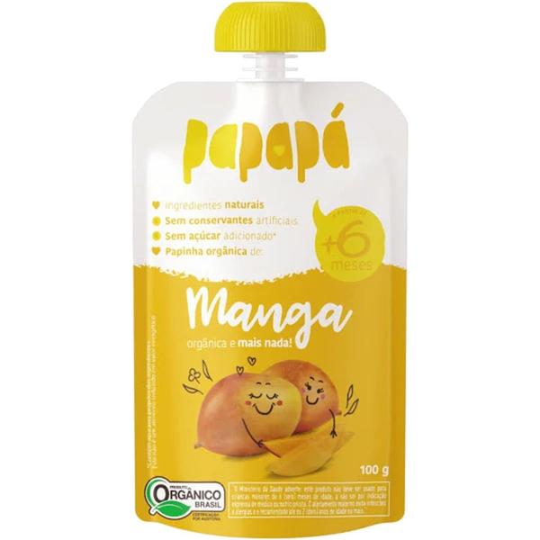 Imagem de Papinha Orgânica Papapá Manga 100G (12 Unidades)