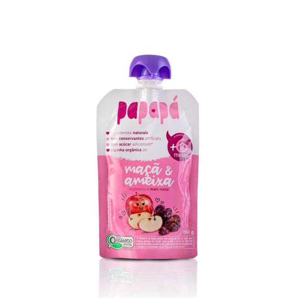Papinha PAPAPÁ ORGÂNICA MAÇÃ AMEIXA 100g - PAPAPA Imagem de Papinha PAPAPÁ ORGÂNICA MAÇÃ AMEIXA 100g