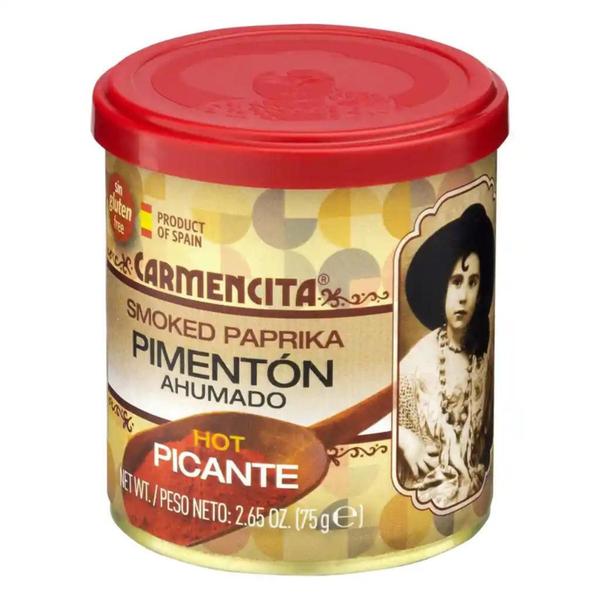 Imagem de Páprica / Pimentão PICANTE em pó Espanhol Carmencita Lata 75g