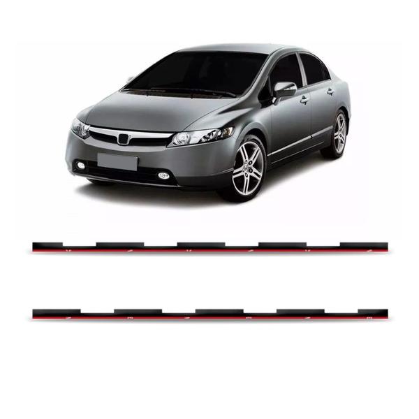 Par Acabamento Lateral Parabrisa New Civic 2007 a 2012 - SANFIL Imagem de Par Acabamento Lateral Parabrisa New Civic 2007 a 2012