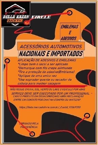 Imagem de Par Adesivo Emblema Caminhão Mercedes Benz 1618 Resinado 2Un