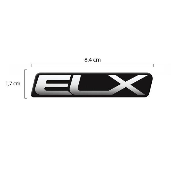 Imagem de Par Adesivos Elx Fiat Uno Mille Emblema Resinado Para-Lama