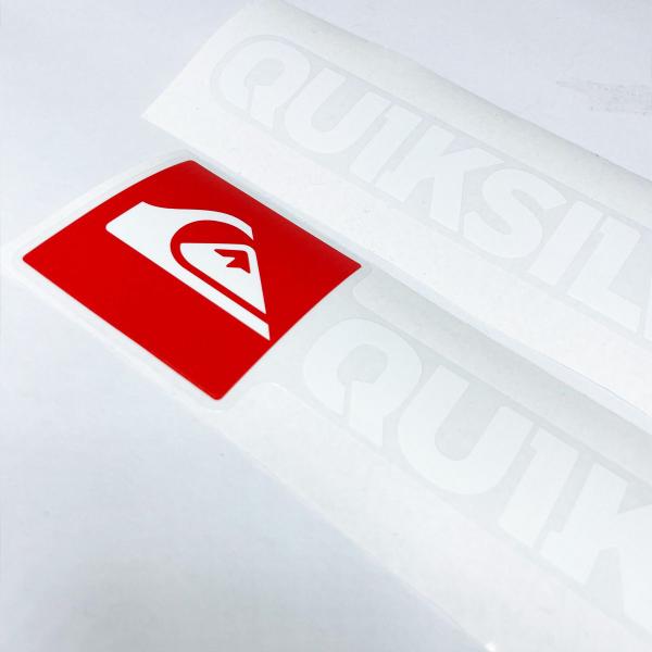 Imagem de Par Adesivos Quiksilver Peugeot Emblema Branco - Genérico