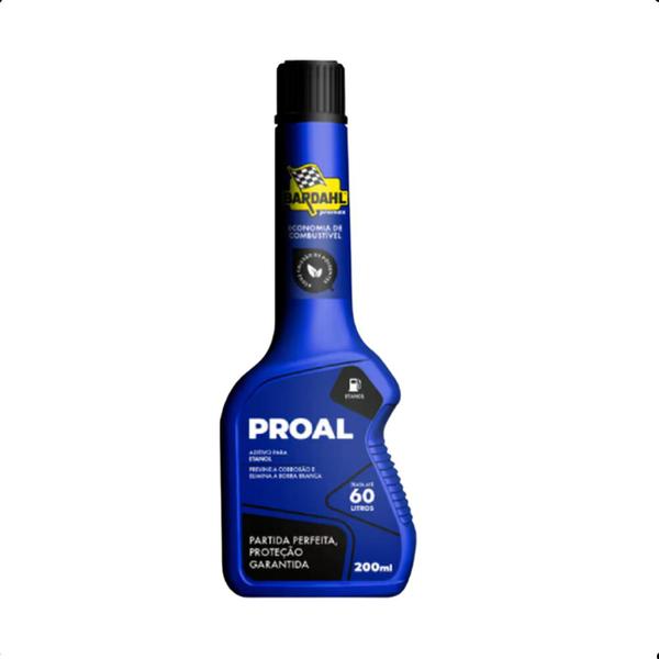 Imagem de Par Aditivo Bardahl Proal 200ml Combustível Álcool Etanol Limpa Bico Injetores Motor 2un