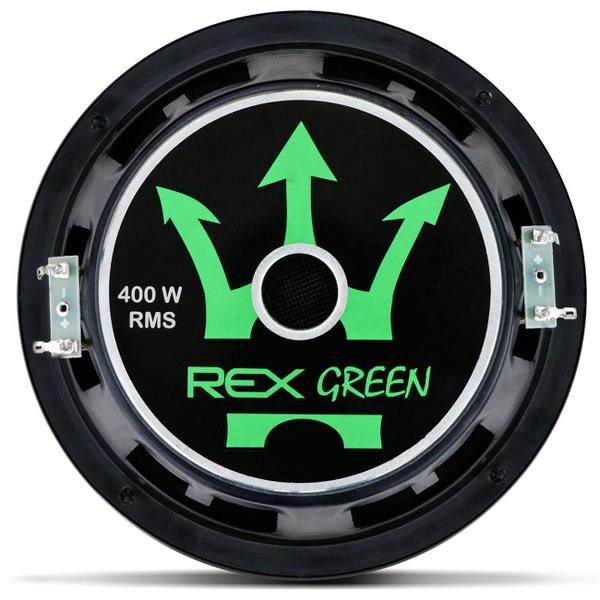 Imagem de Par Alto Falante Subwoofer Magnum Rex Green 8 Polegadas 400W RMS 4 Ohms Bobina Dupla